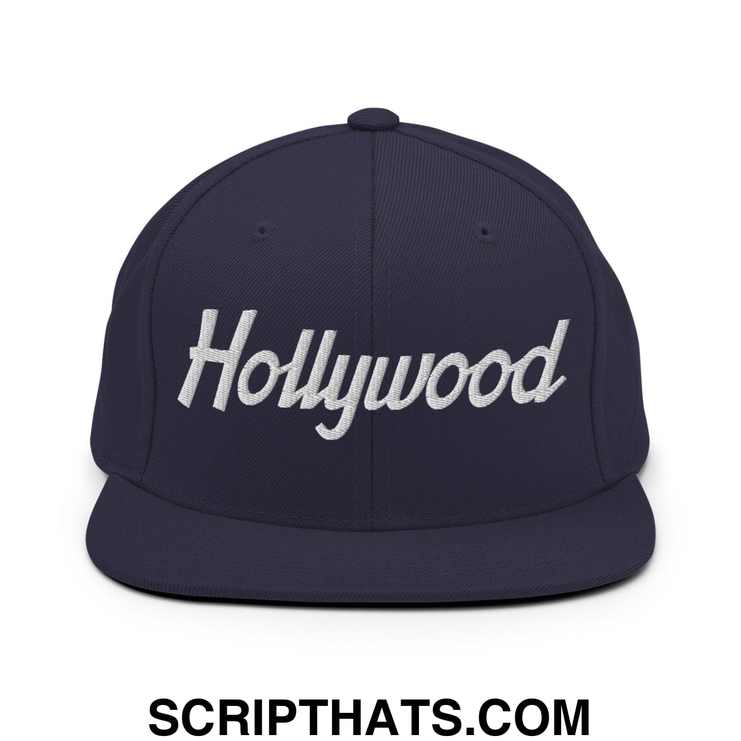Hollywood Script Snapback Hat Navy