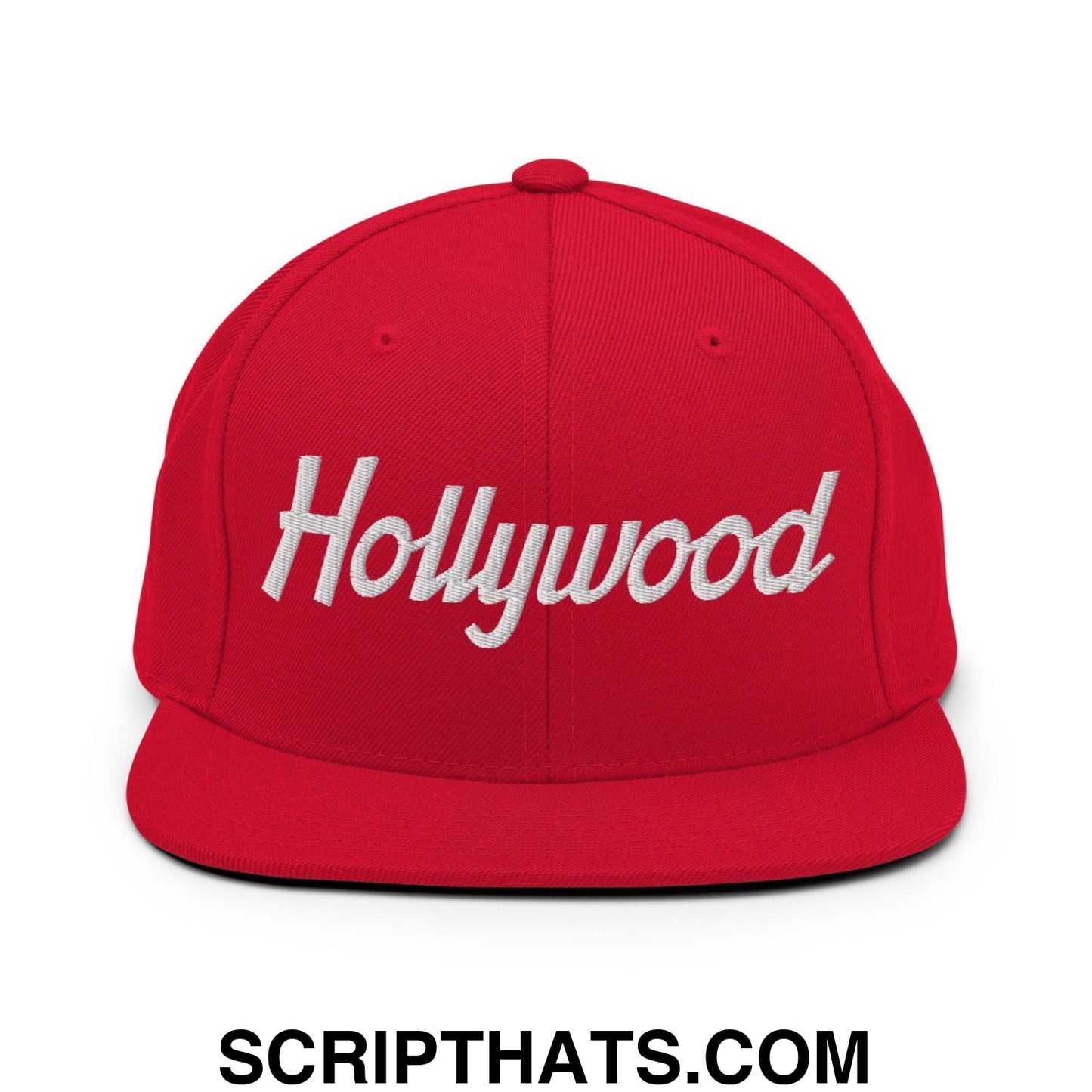 Hollywood Script Snapback Hat Red