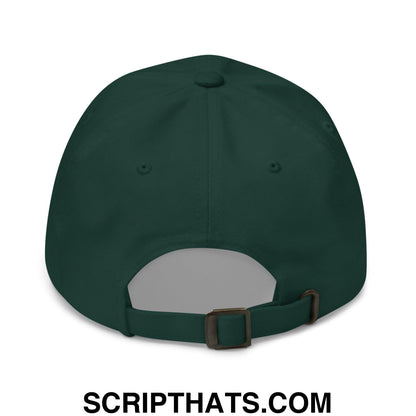 Hood Rat OG Old English Embroidered Unstructured Dad Hat Spruce