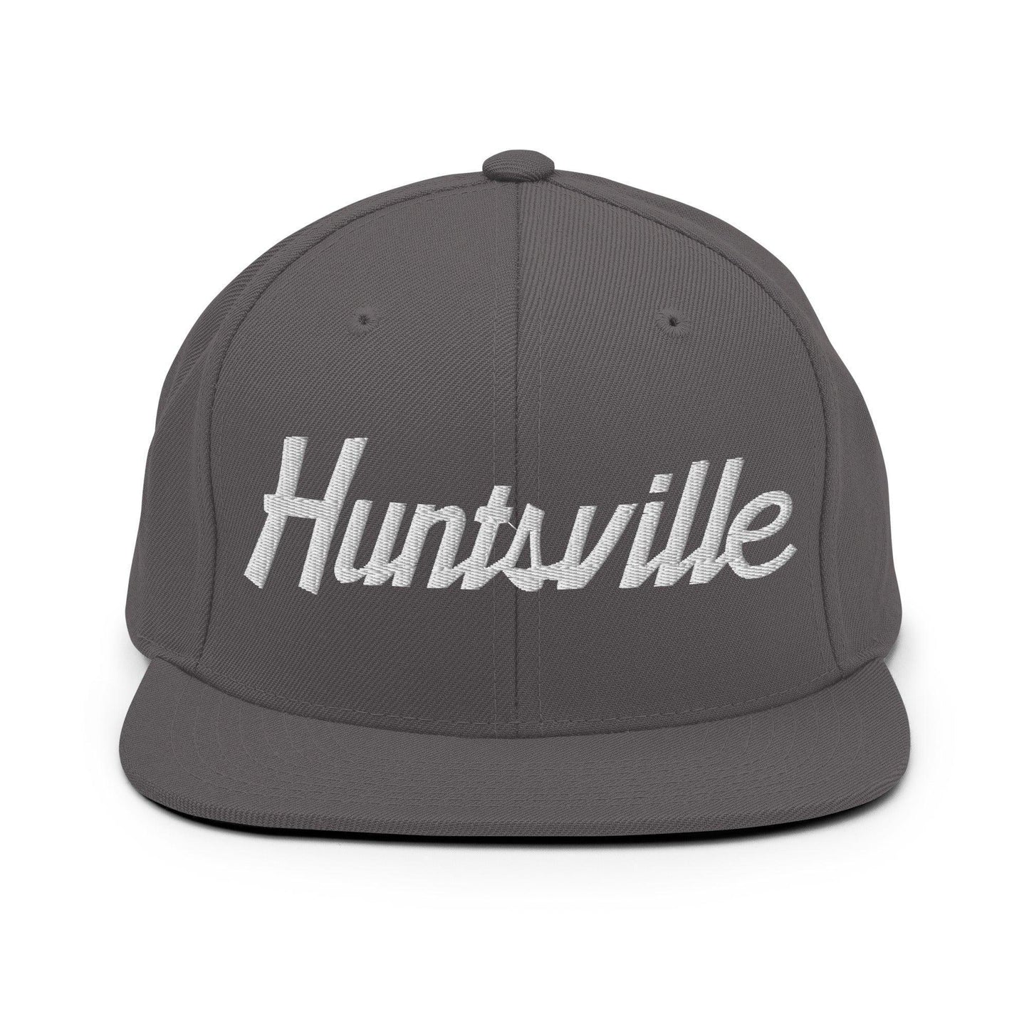 Huntsville Script Snapback Hat Dark Grey
