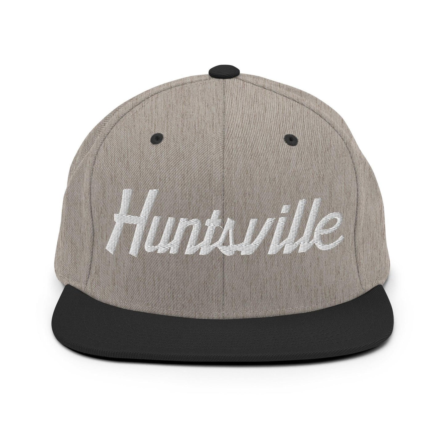 Huntsville Script Snapback Hat Heather/Black