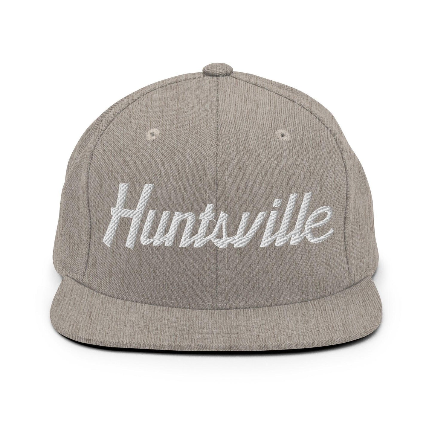 Huntsville Script Snapback Hat Heather Grey