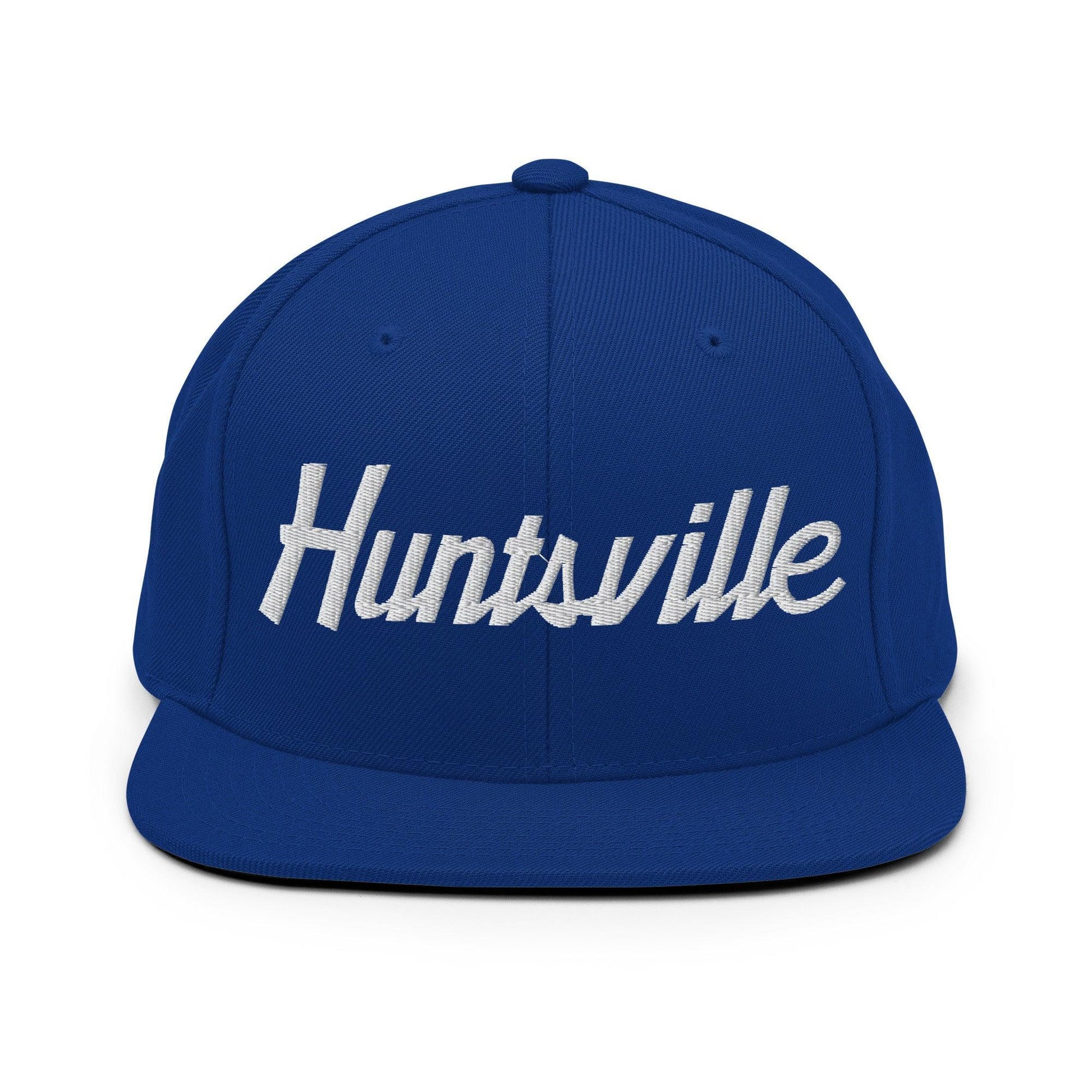 Huntsville Script Snapback Hat Royal Blue