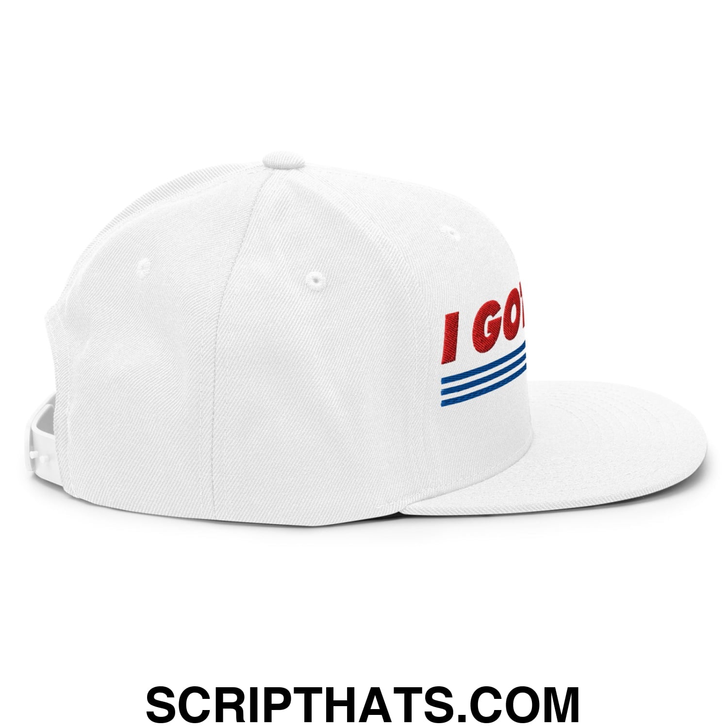 I Got That Dog In Me Embroidered Flat Bill Brim Snapback Hat Default Title