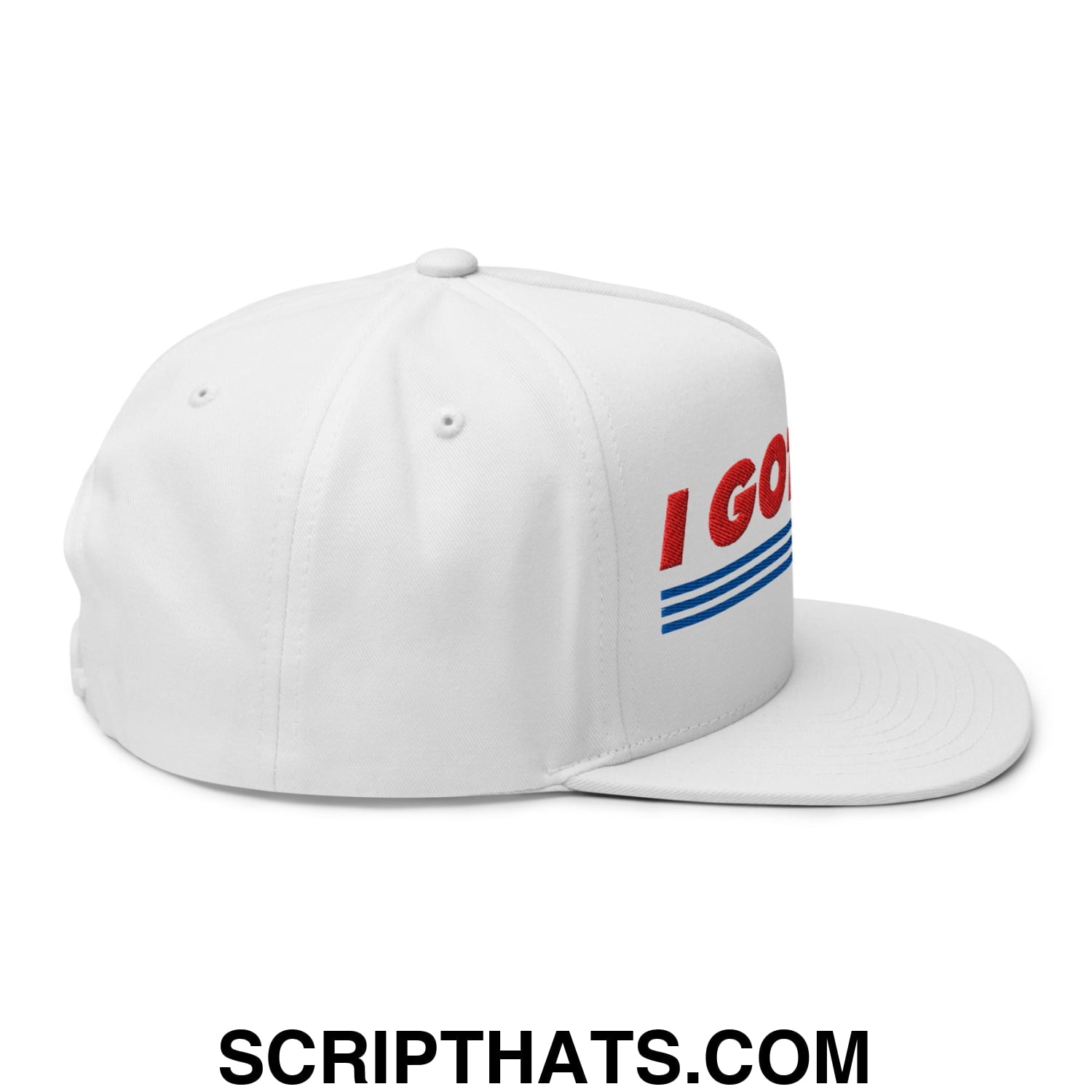 I Got That Dog In Me Embroidered Flat Brim Bill 5 Panel Snapback Hat Default Title