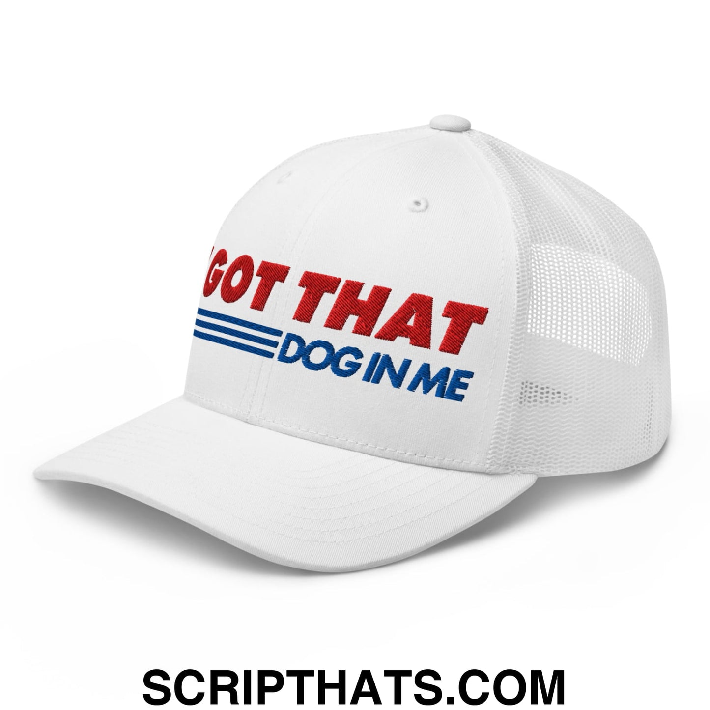 I Got That Dog In Me Embroidered Mesh Trucker Hat Default Title