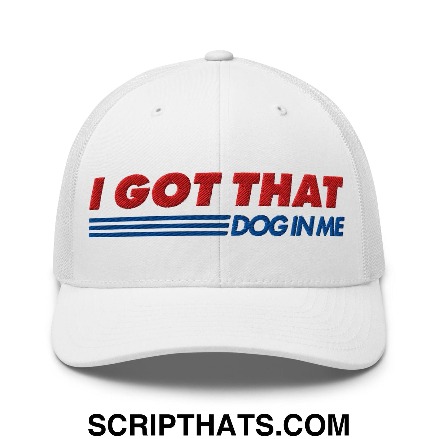 I Got That Dog In Me Embroidered Mesh Trucker Hat Default Title