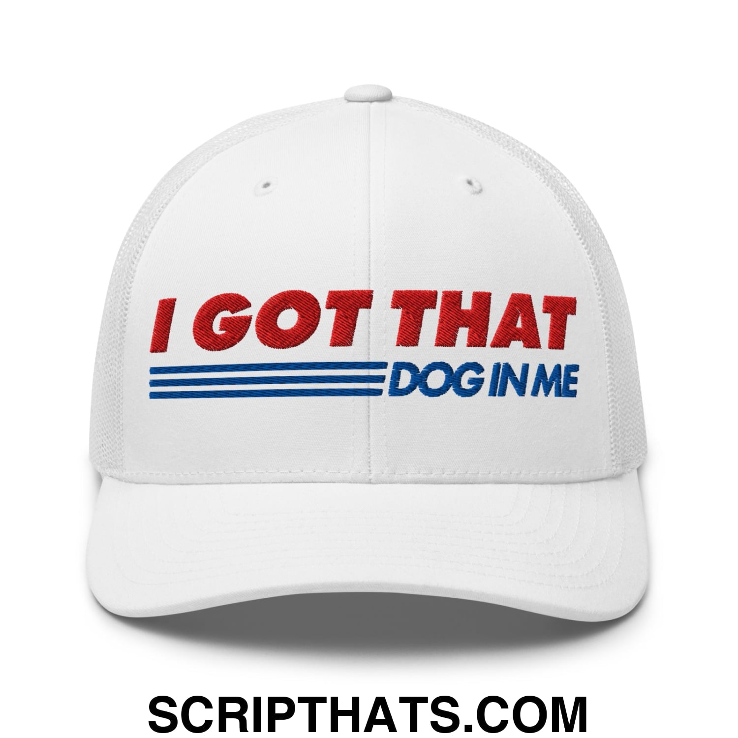 I Got That Dog In Me Embroidered Mesh Trucker Hat Default Title