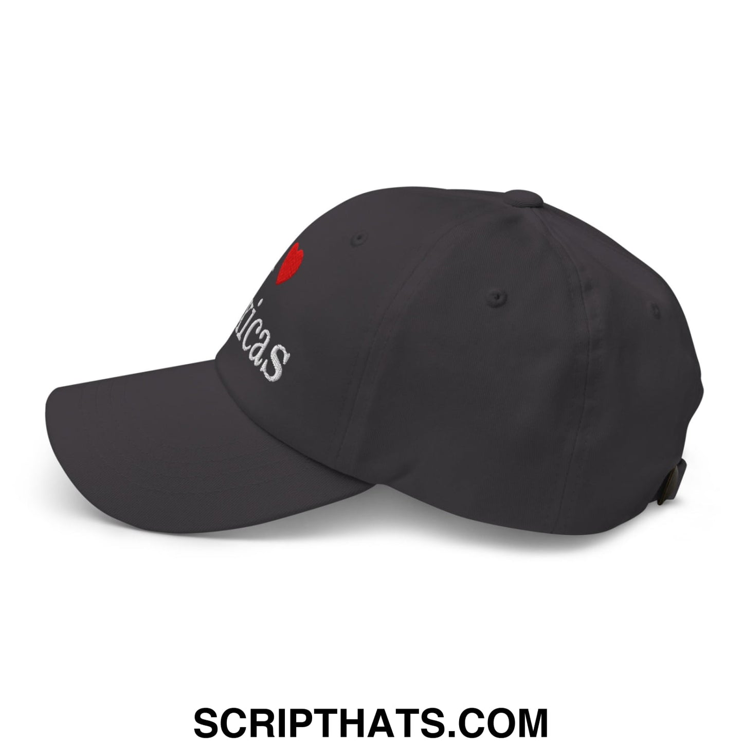 I Love Toxicas Embroidered Unstructured Dad Hat Dark Grey