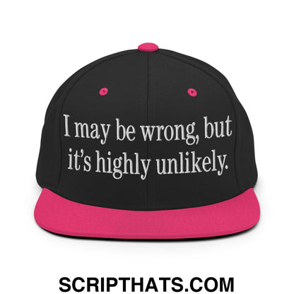 I may be wrong, but it's highly unlikely. Embroidered Flat Bill Brim Snapback Hat Black Neon Pink