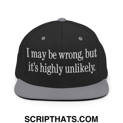 I may be wrong, but it's highly unlikely. Embroidered Flat Bill Brim Snapback Hat Black Silver