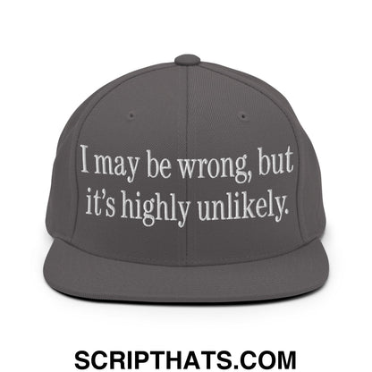 I may be wrong, but it's highly unlikely. Embroidered Flat Bill Brim Snapback Hat Dark Grey