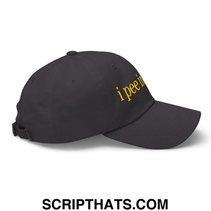 I Pee in Pools Embroidered Dad Hat Dark Grey