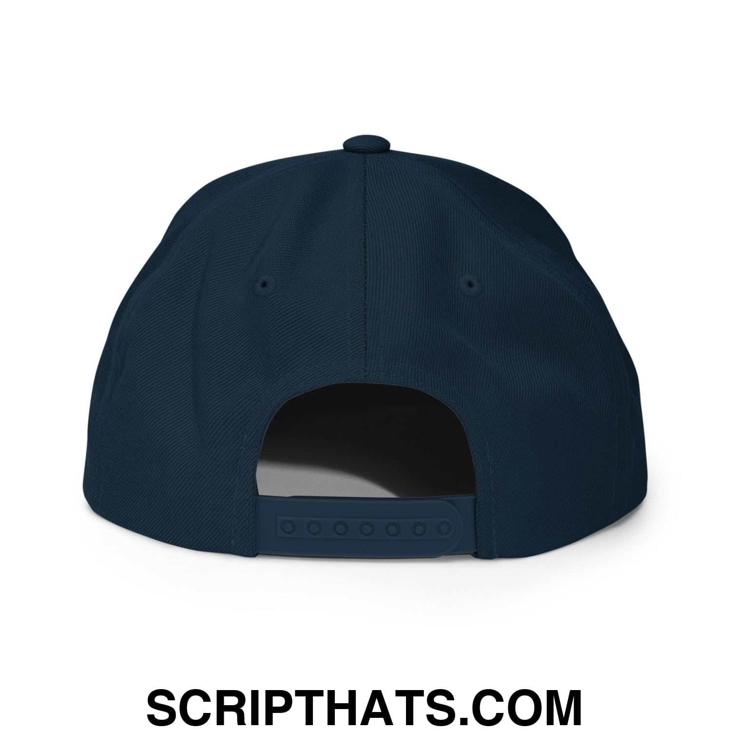 I Pee in Pools Embroidered Flat Bill Brim Snapback Hat Dark Navy