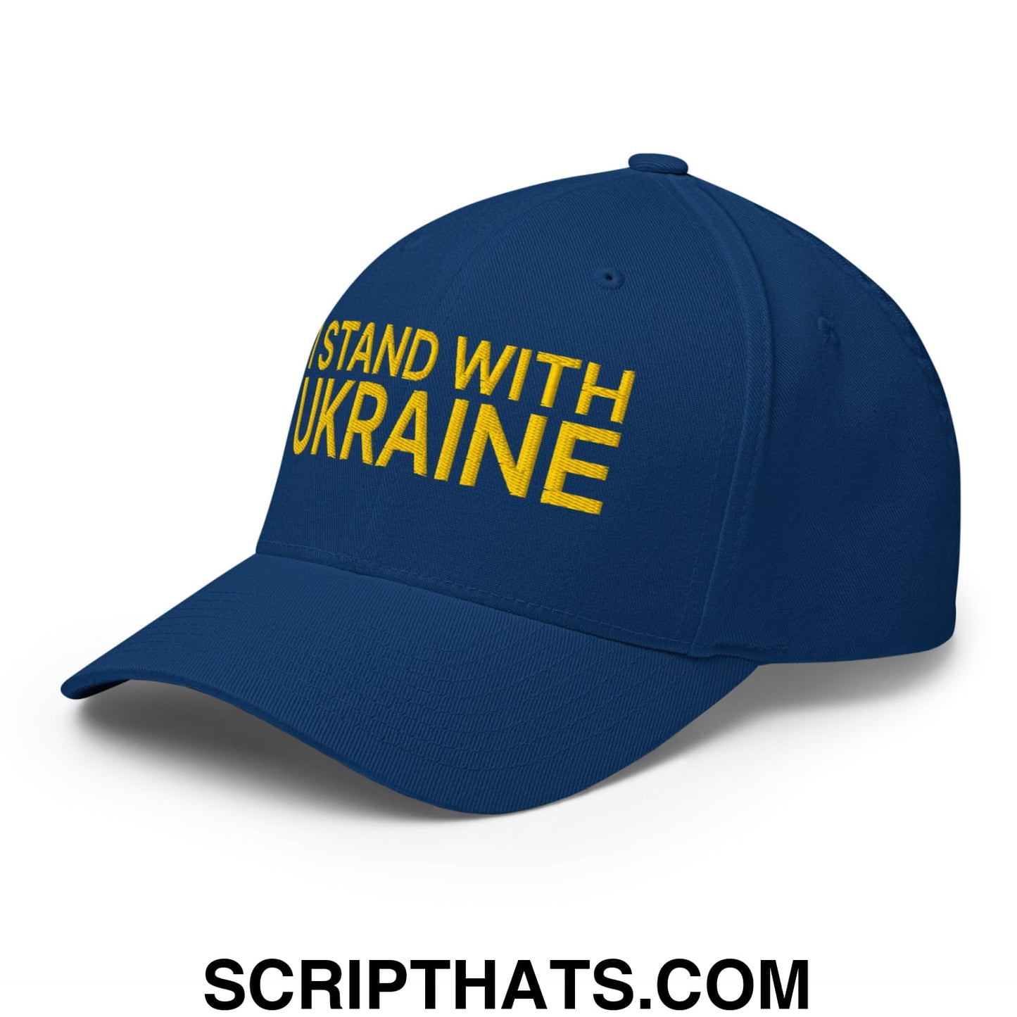 I Stand With Ukraine Embroidered Stretch Fit Baseball Hat