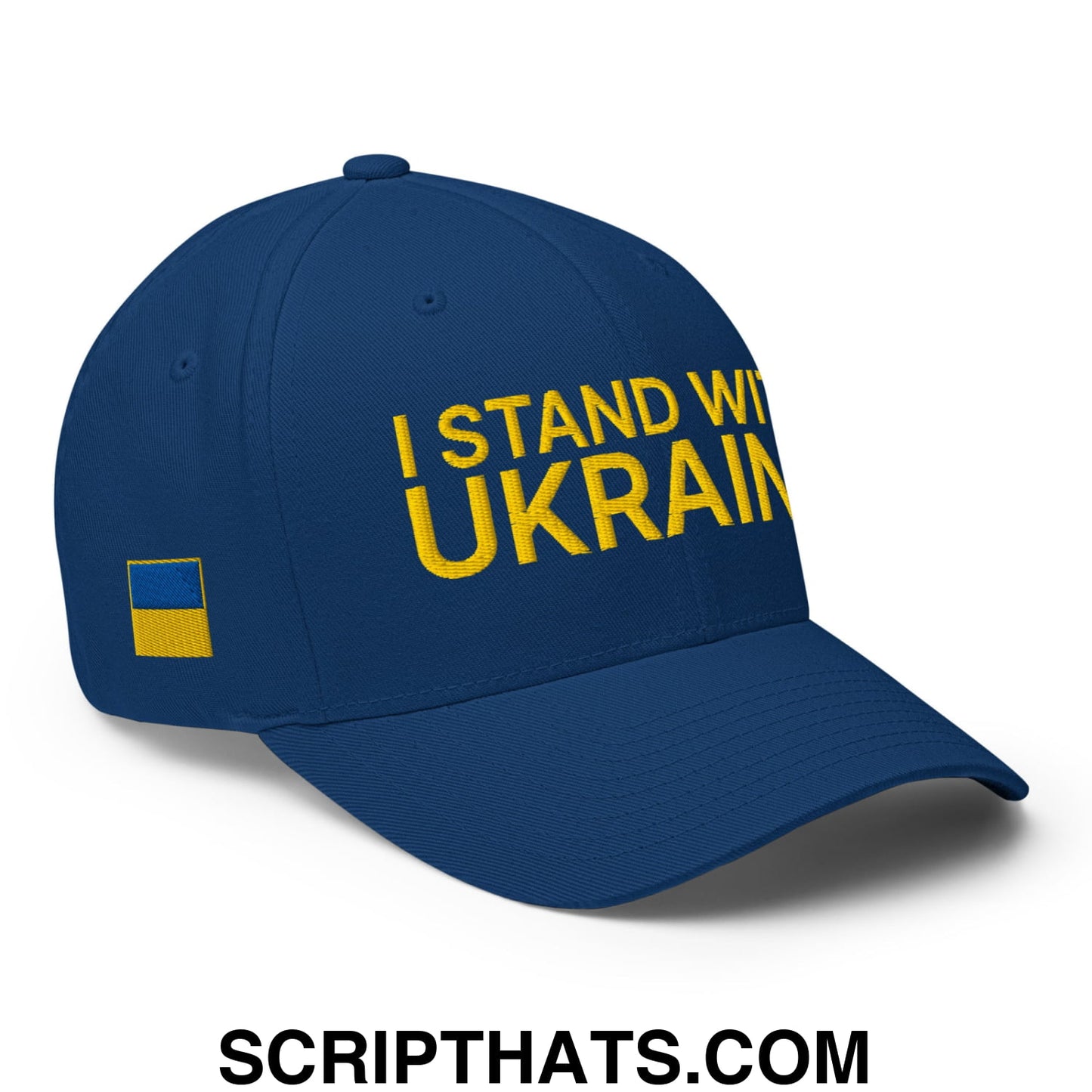 I Stand With Ukraine Embroidered Stretch Fit Baseball Hat