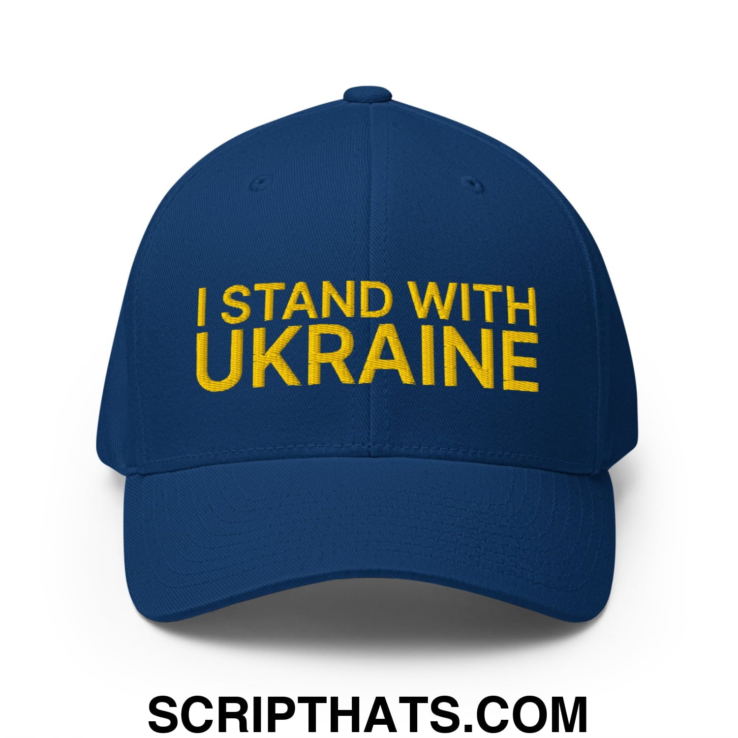 I Stand With Ukraine Embroidered Stretch Fit Baseball Hat