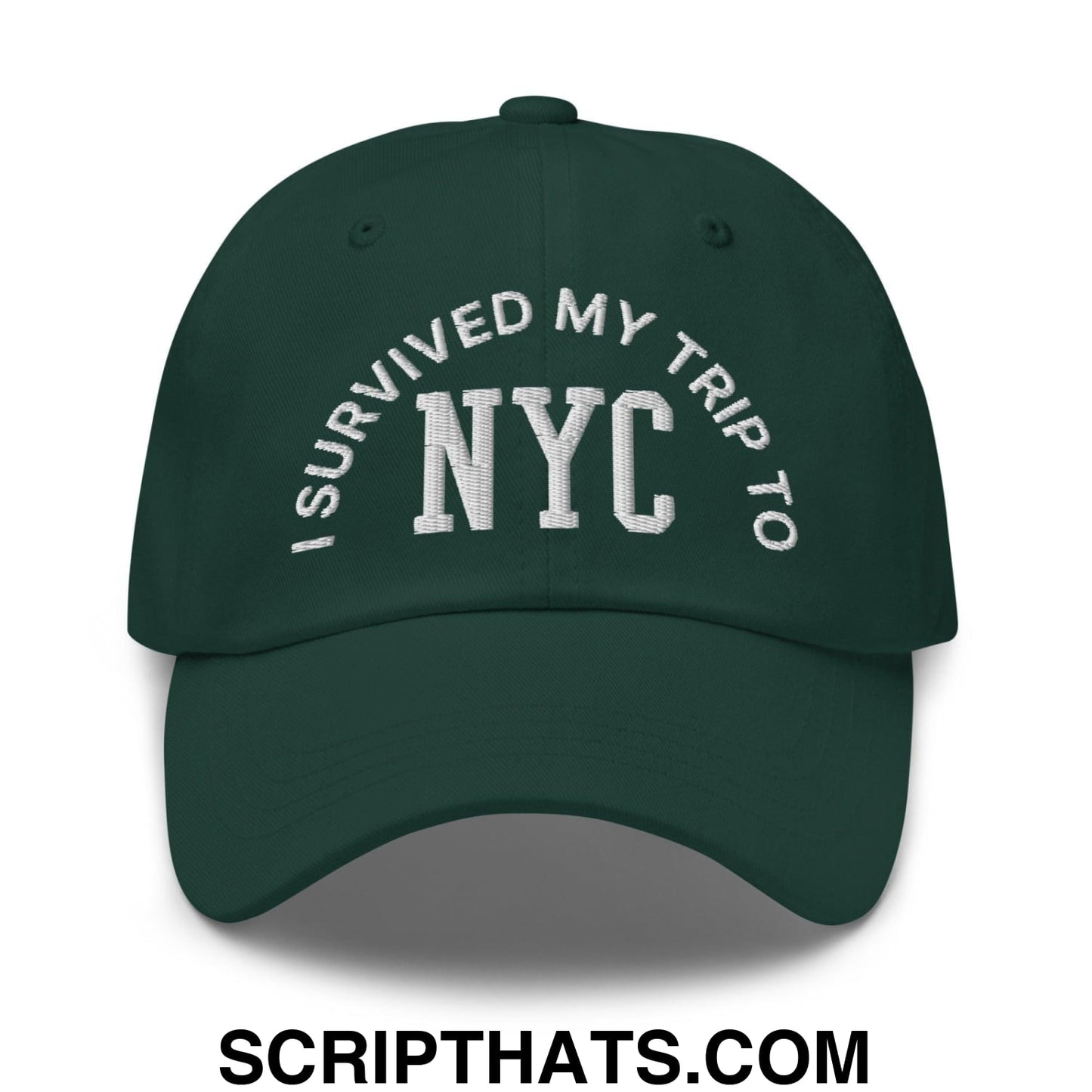 I Survived My Trip to NYC Embroidered Dad Hat Spruce