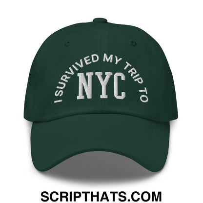 I Survived My Trip to NYC Embroidered Dad Hat Spruce