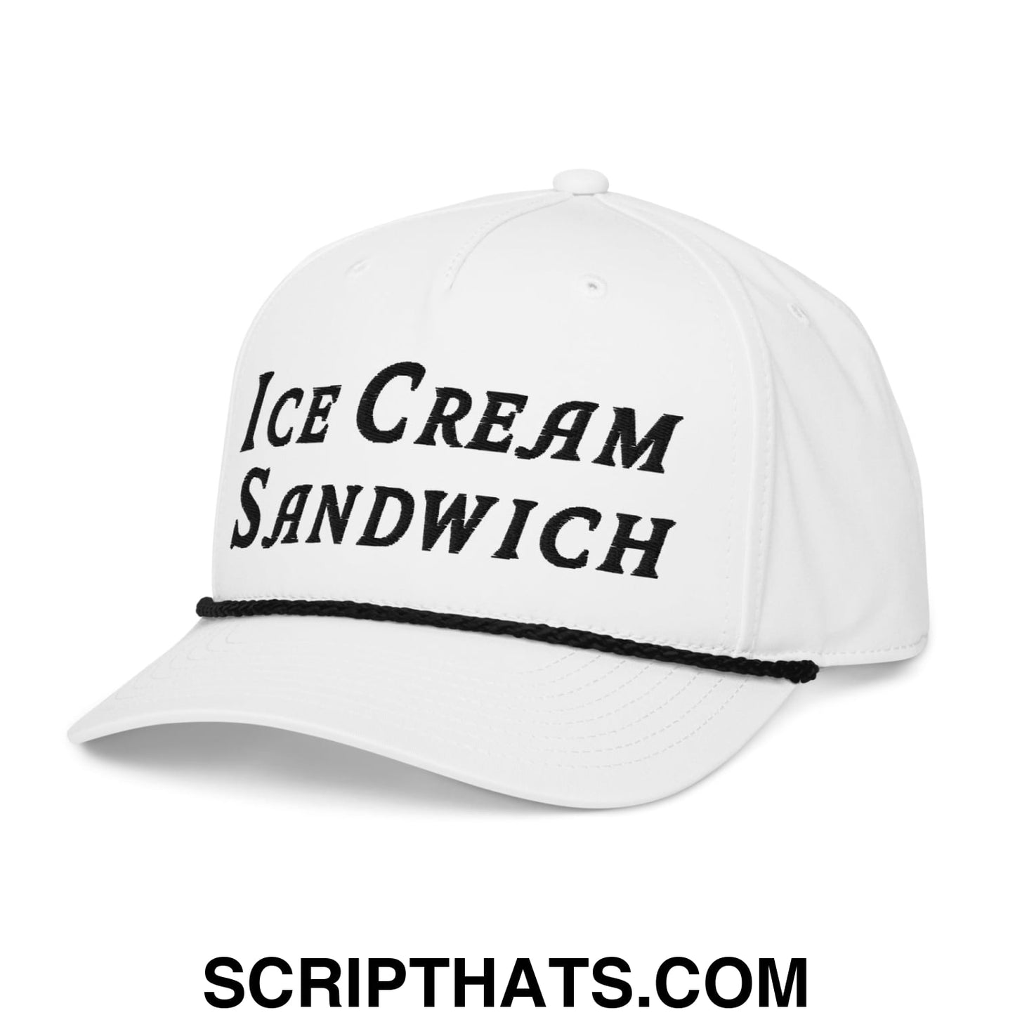 Ice Cream Sandwich Embroidered Golf Rope Hat Default Title