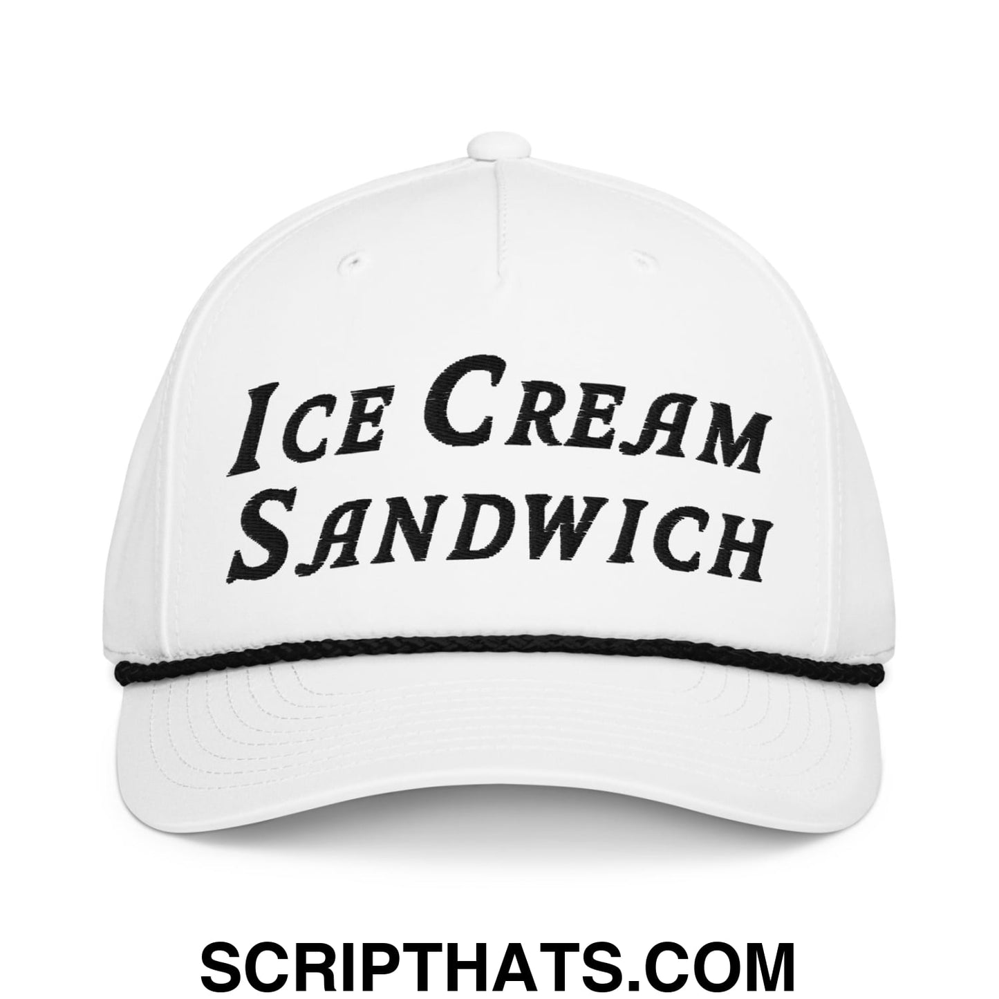 Ice Cream Sandwich Embroidered Golf Rope Hat Default Title