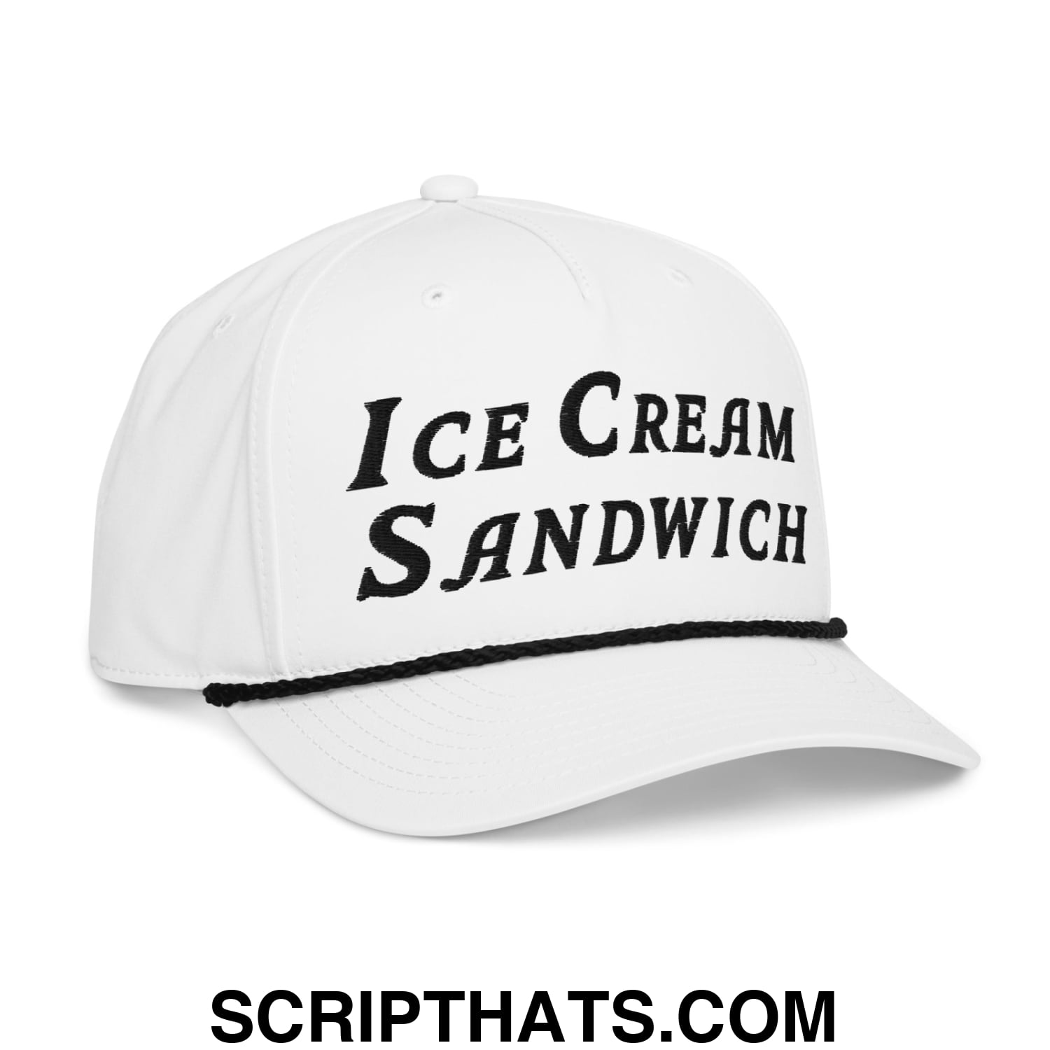 Ice Cream Sandwich Embroidered Golf Rope Hat Default Title