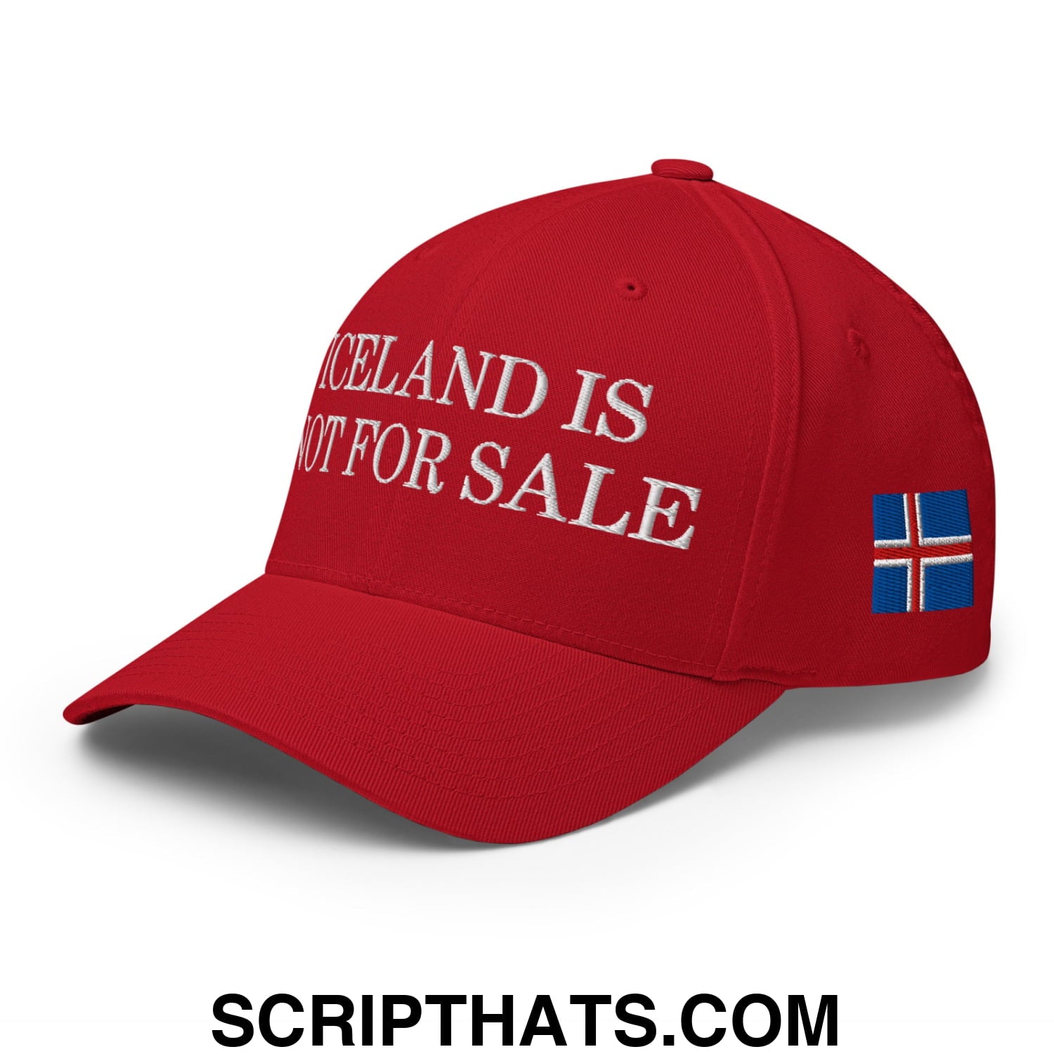 Iceland Is Not For Sale Embroidered Stretch Fit Baseball Hat