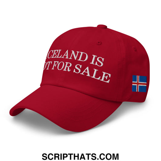 Iceland Is Not For Sale Embroidered Unstructured Dad Hat