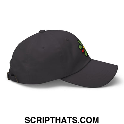ICQ Embroidered Unstructured Dad Hat Dark Grey