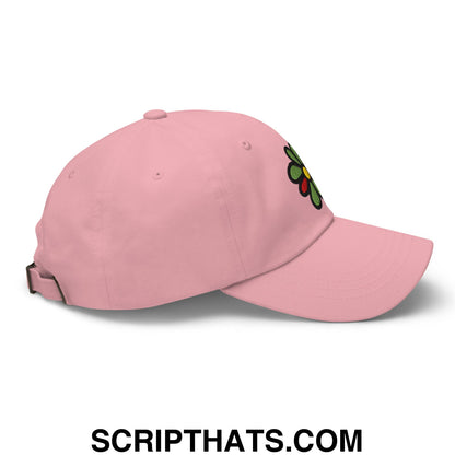 ICQ Embroidered Unstructured Dad Hat Pink