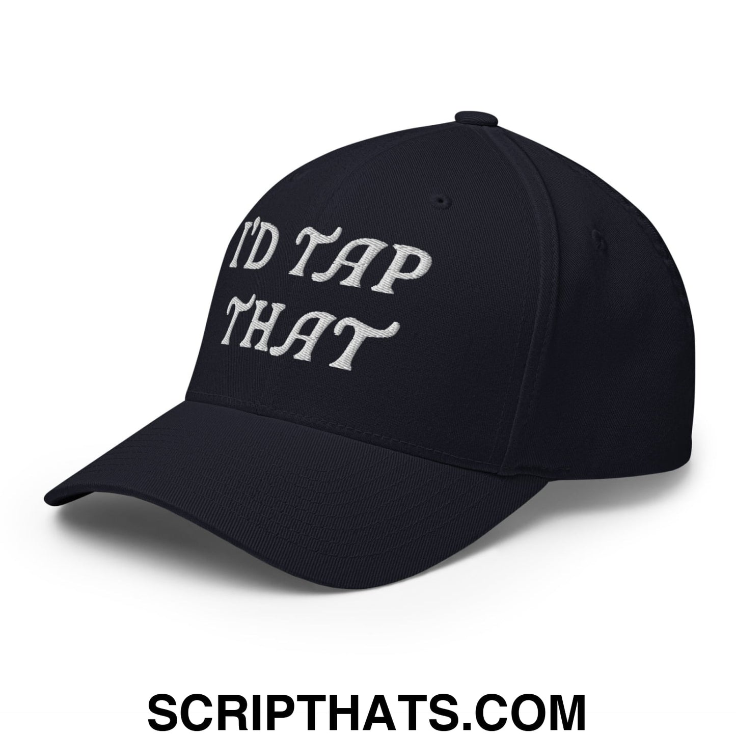 I'd Tap That Embroidered Stretch Fit Golf Hat Dark Navy