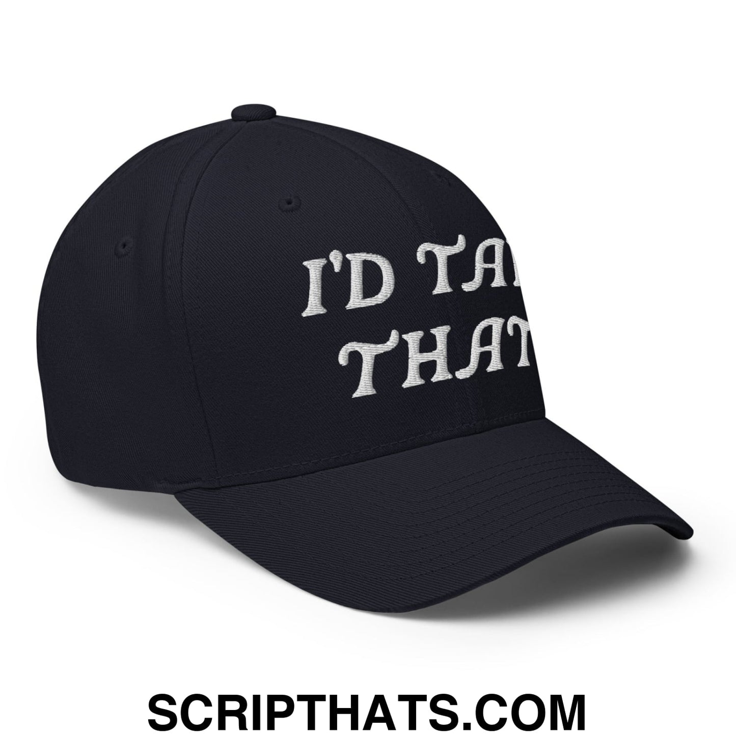 I'd Tap That Embroidered Stretch Fit Golf Hat Dark Navy