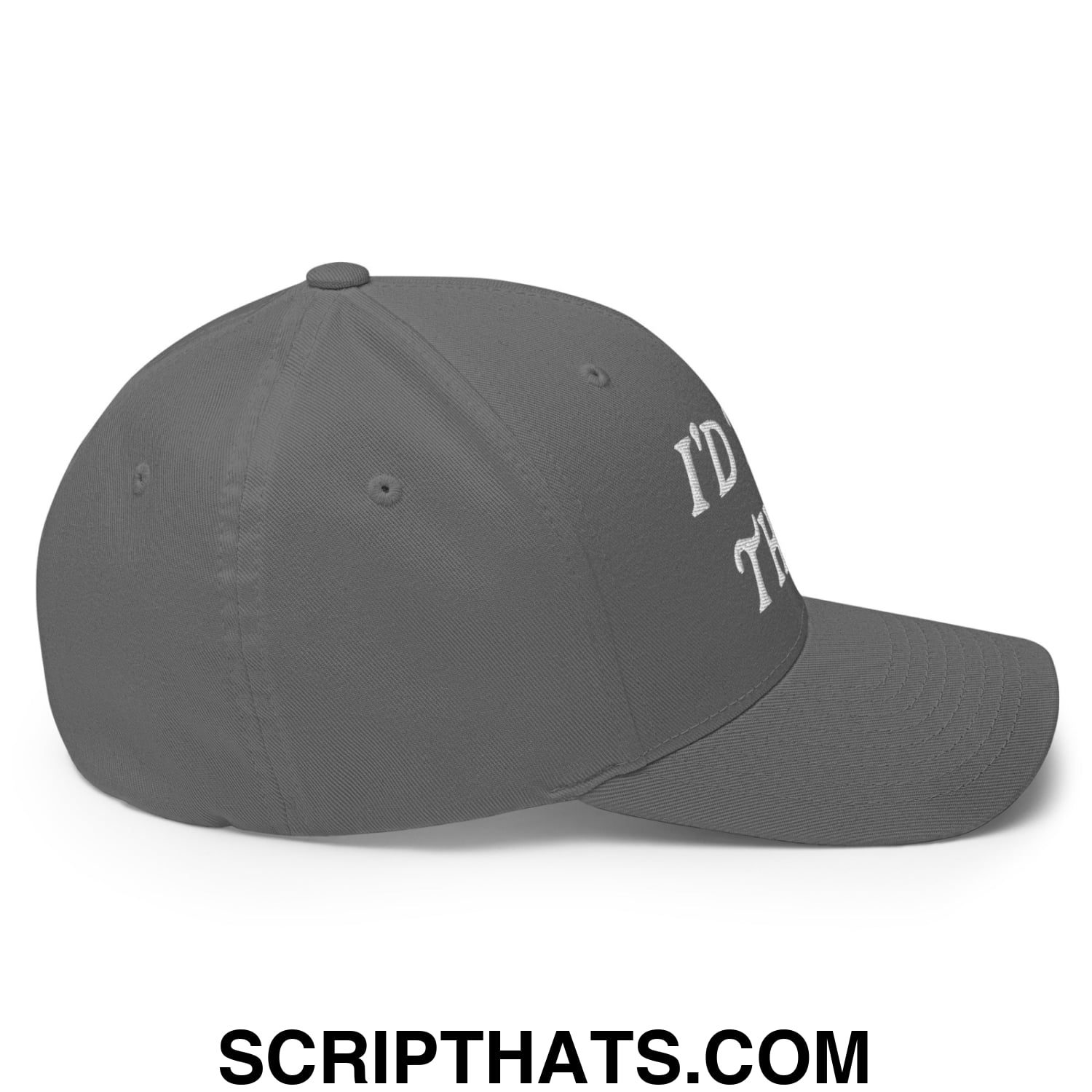I'd Tap That Embroidered Stretch Fit Golf Hat Grey