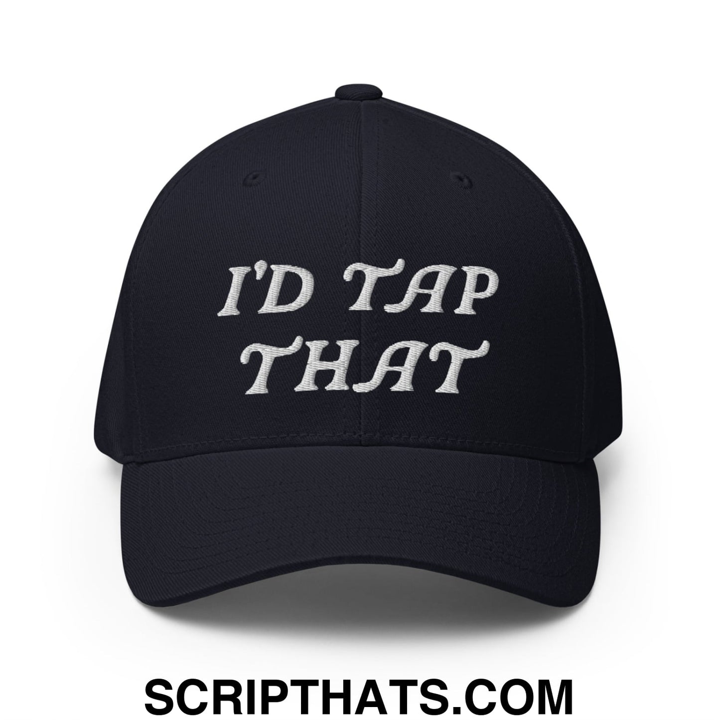 I'd Tap That Embroidered Stretch Fit Golf Hat Dark Navy