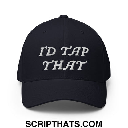 I'd Tap That Embroidered Stretch Fit Golf Hat Dark Navy