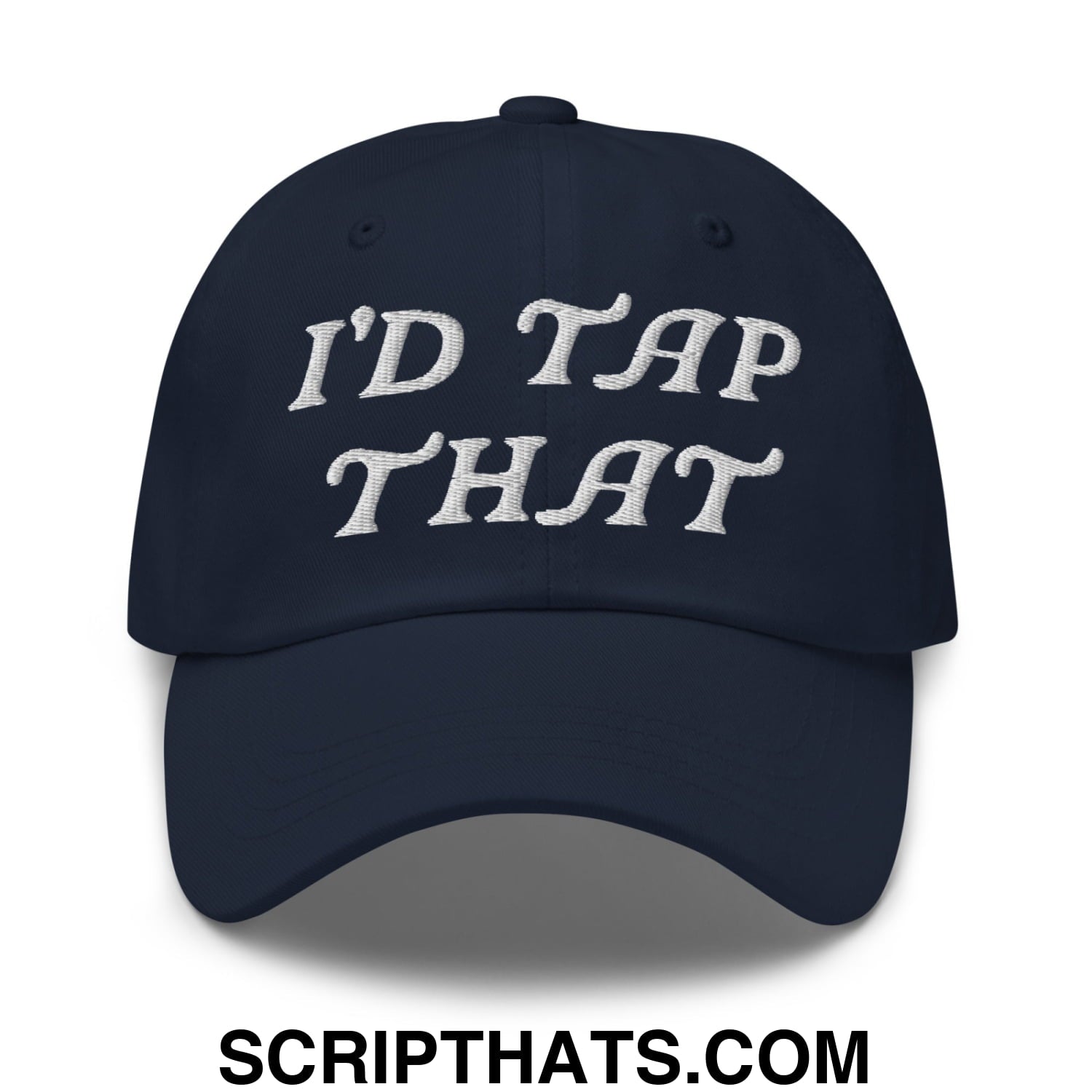 I'd Tap That Embroidered Unstructured Golf Dad Hat Navy