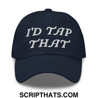 I'd Tap That Embroidered Unstructured Golf Dad Hat Navy