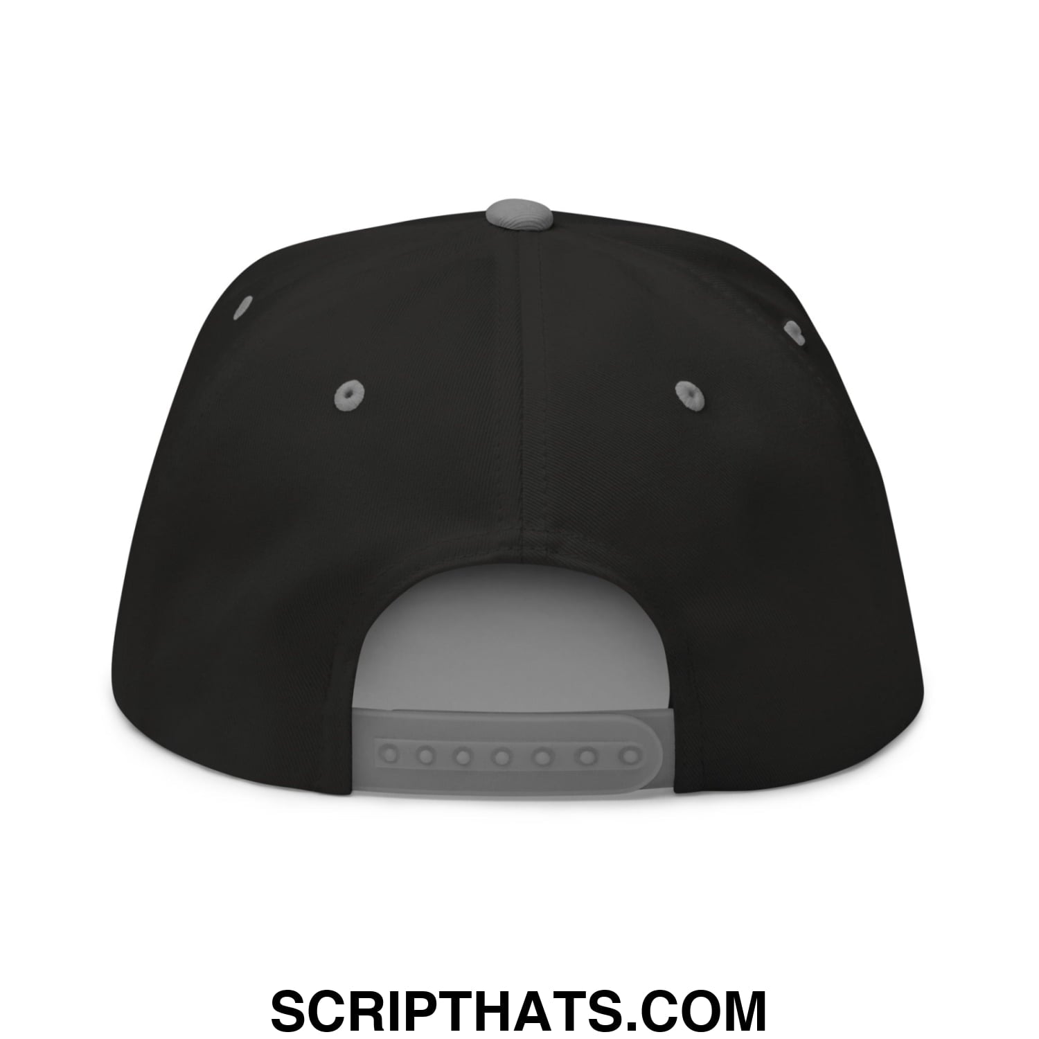 I'd Tap That Flat Brim Bill 5 Panel Golf Snapback Hat Black Grey