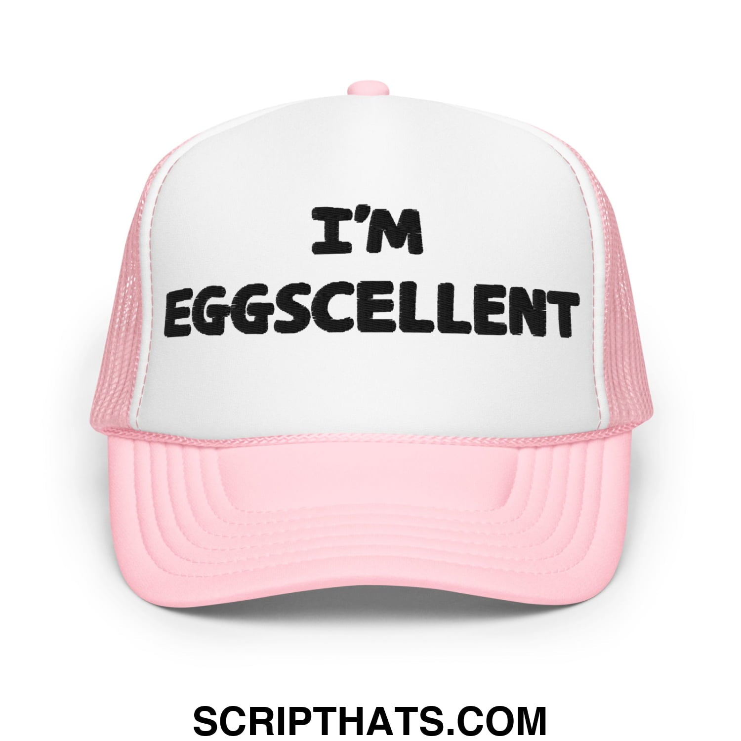 thumbnail interactive-video image 1 of I'm Eggscellent Trucker Hat The Regular Show Cap Rigby Mordecai TV Show Costume Blue At 1 of 13