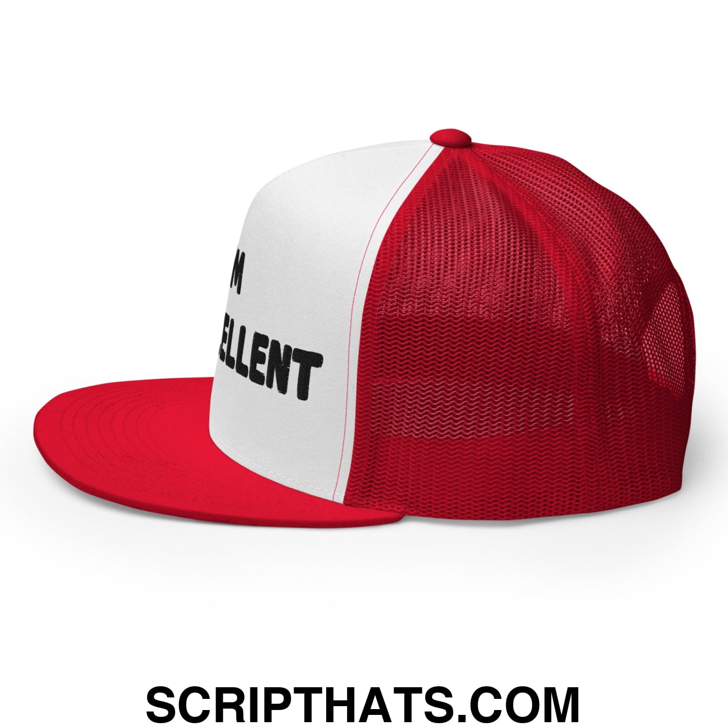 I'm Eggscellent Regular Trucker Show Hat Red White Red