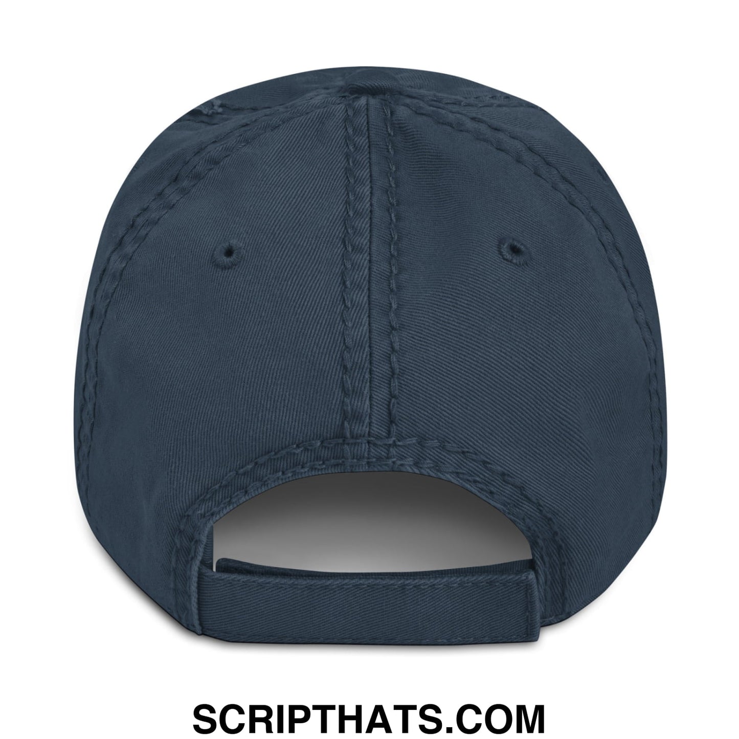 Immigrants Make America Great Embroidered Distressed Dad Hat Navy