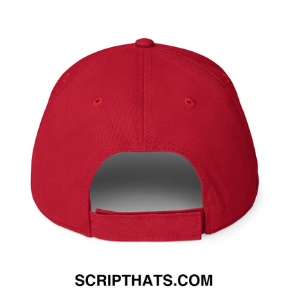 Immigrants Make America Great Embroidered Low Profile Dad Hat Red