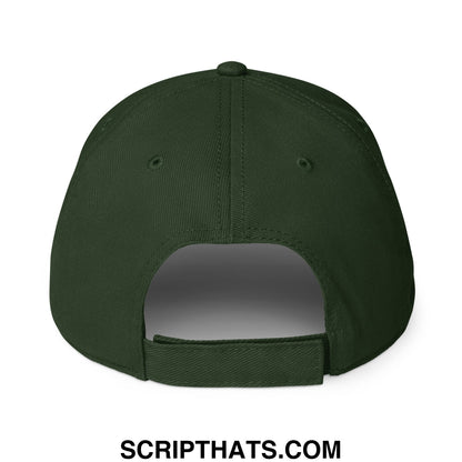 Immigrants Make America Great Embroidered Low Profile Dad Hat Dark green