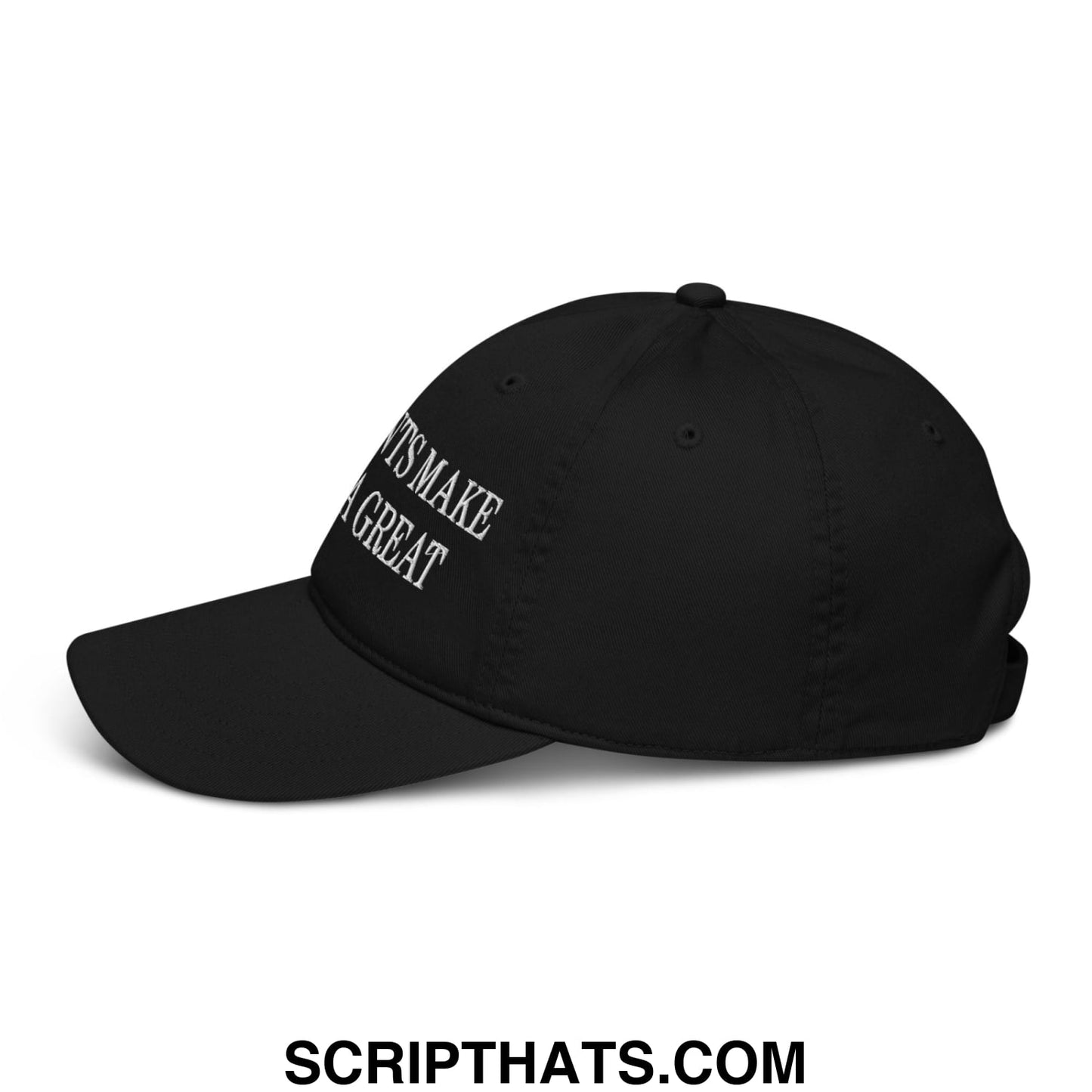 Immigrants Make America Great Embroidered Organic Dad Hat Black