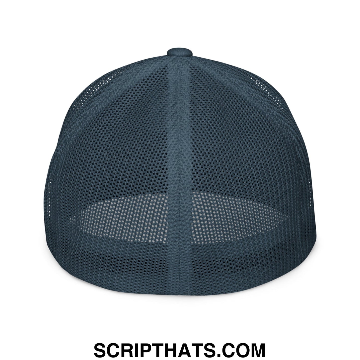 Immigrants Make America Great Embroidered Stretch Fit Mesh Trucker Hat Navy