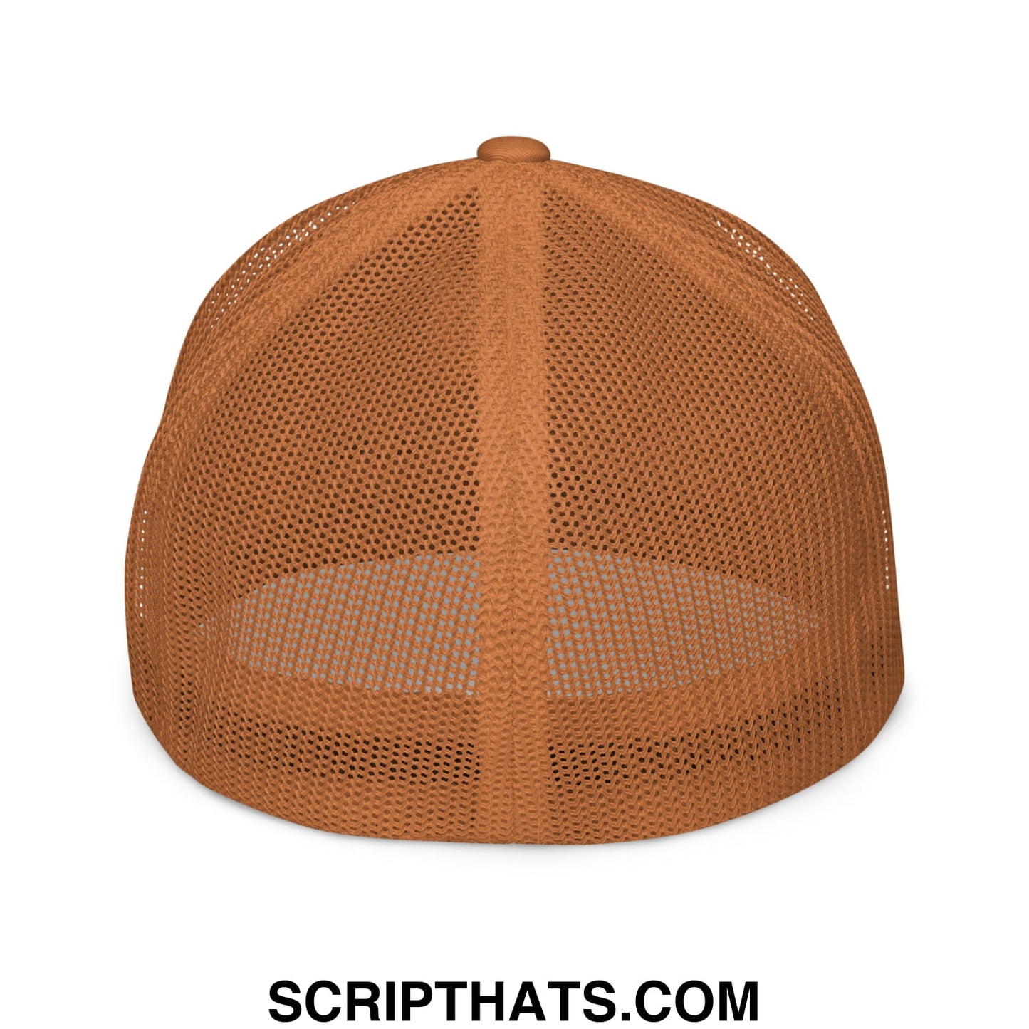 Immigrants Make America Great Embroidered Stretch Fit Mesh Trucker Hat Caramel
