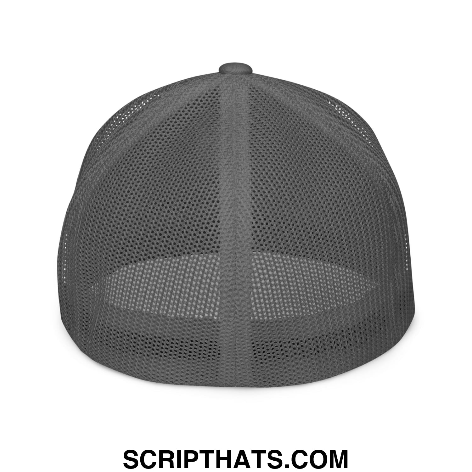 Immigrants Make America Great Embroidered Stretch Fit Mesh Trucker Hat Charcoal