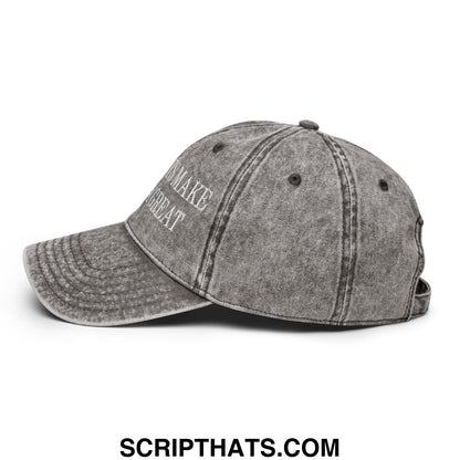 Immigrants Make America Great Embroidered Unstructured Denim Dad Hat Charcoal Grey
