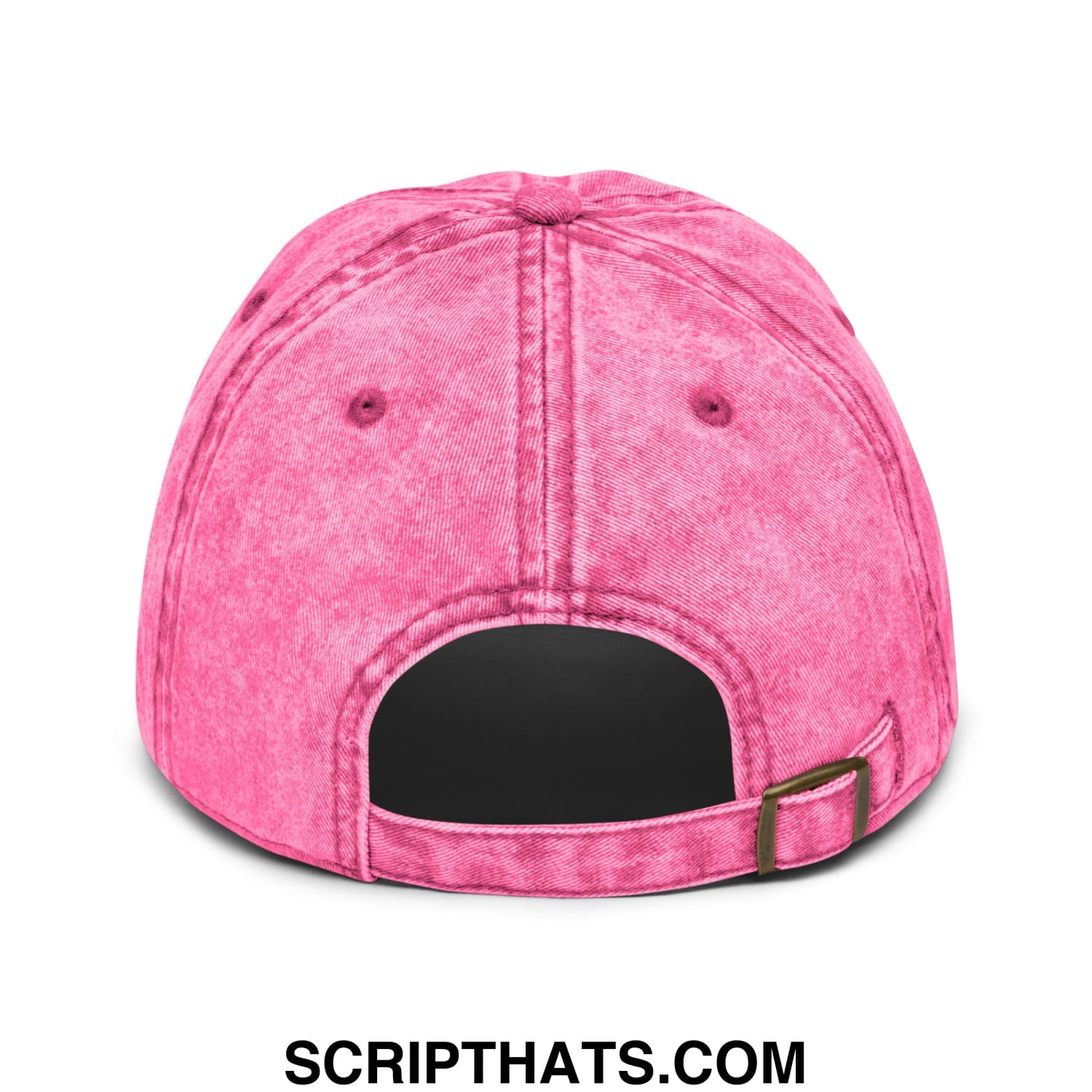 Immigrants Make America Great Embroidered Unstructured Denim Dad Hat Pink