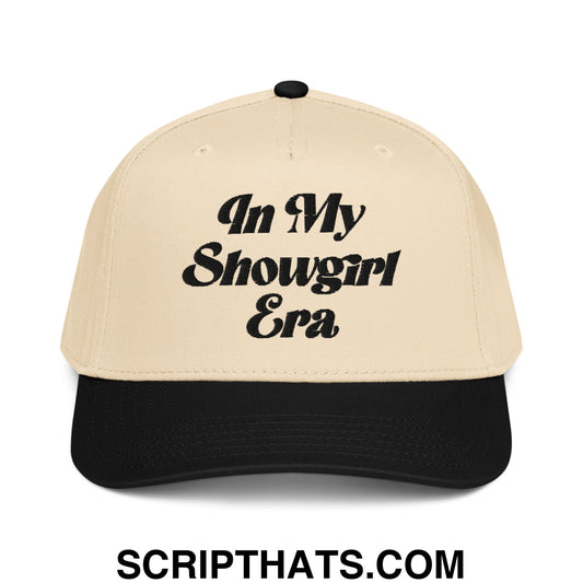 In My Showgirl Era Embroidered Baseball Snapback Hat Black Natural